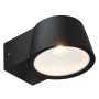 Schwarze Telefunken LED-Außenwandleuchte, IP54, für den Außenbereich.