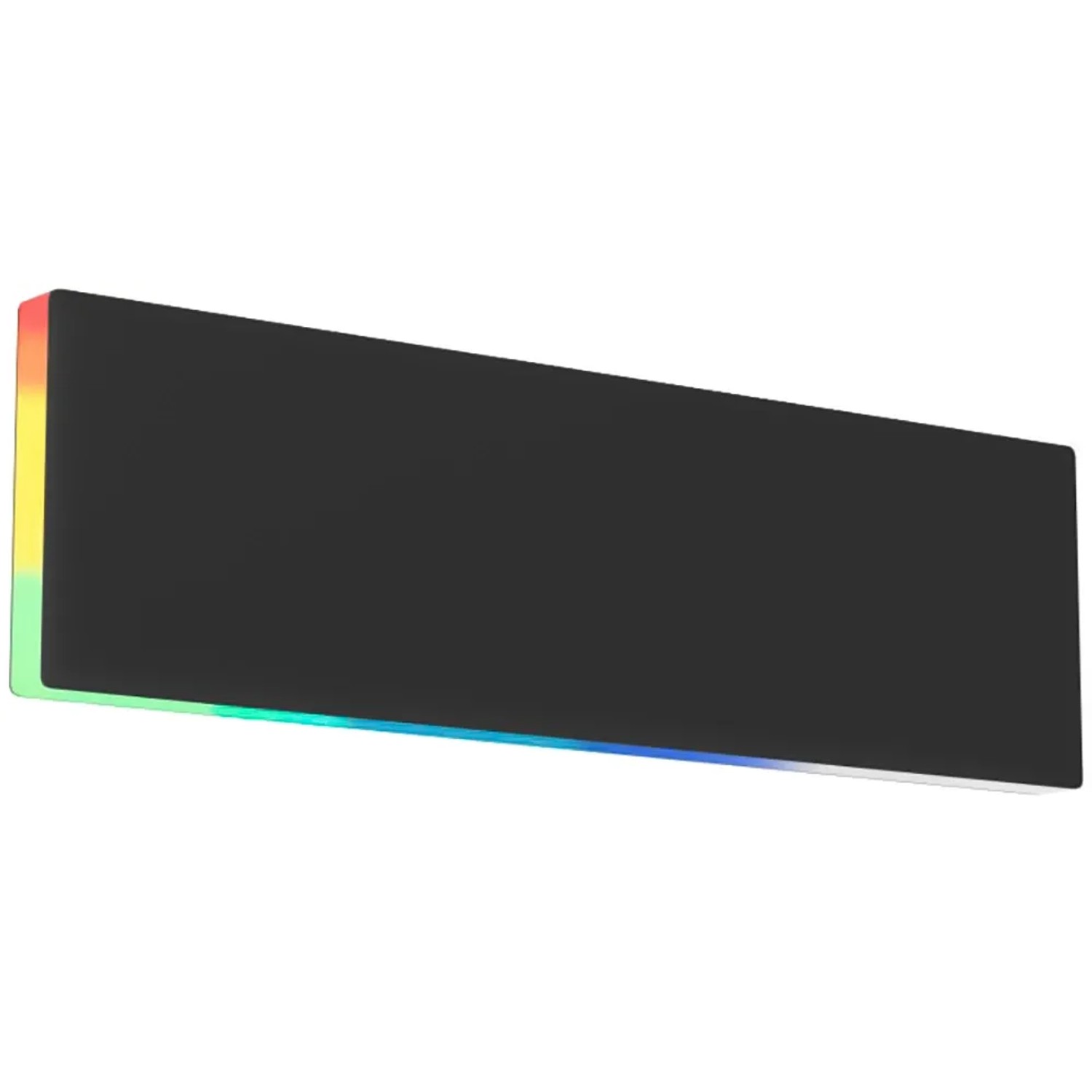 Moderne, schwarze Eglo LED Wandleuchte mit RGBIC Farbfunktion und Fernbedienung.
