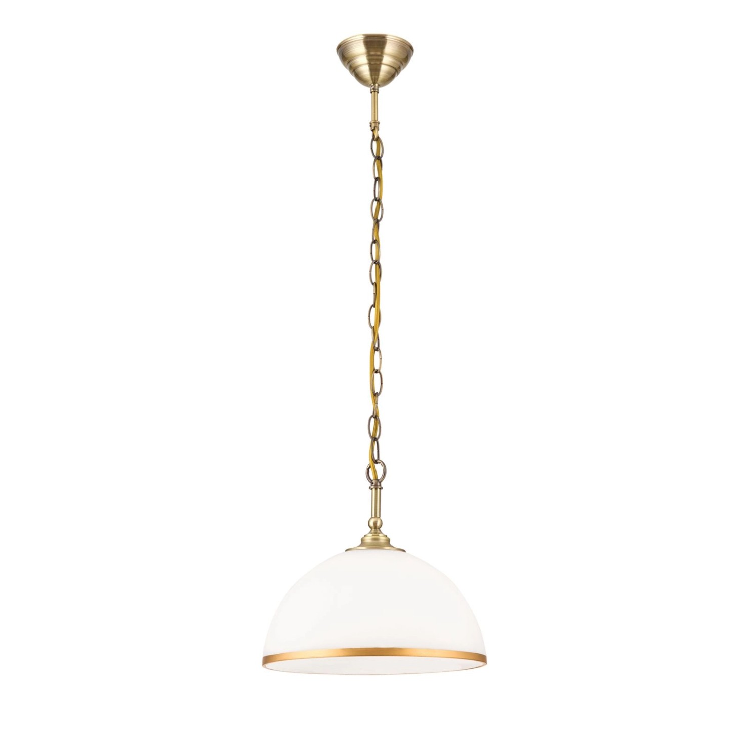 Orion Leuchten Hängeleuchte Old Style Ø 33 cm Antik Milchglas günstig online kaufen
