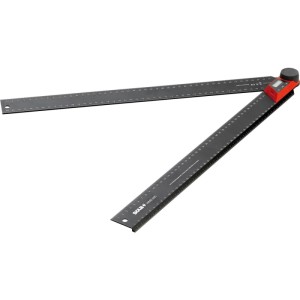 Sola Digitaler Winkelmesser Wmd500 mit Hold/Zero-Funktion & Lcd-Display Schenkellänge 50cm Skala Aluminium Eloxiert