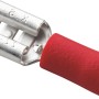 Rote Flachsteckhülse für Kabel von 0,5-1,5 mm², Autoelektrik Zubehör.