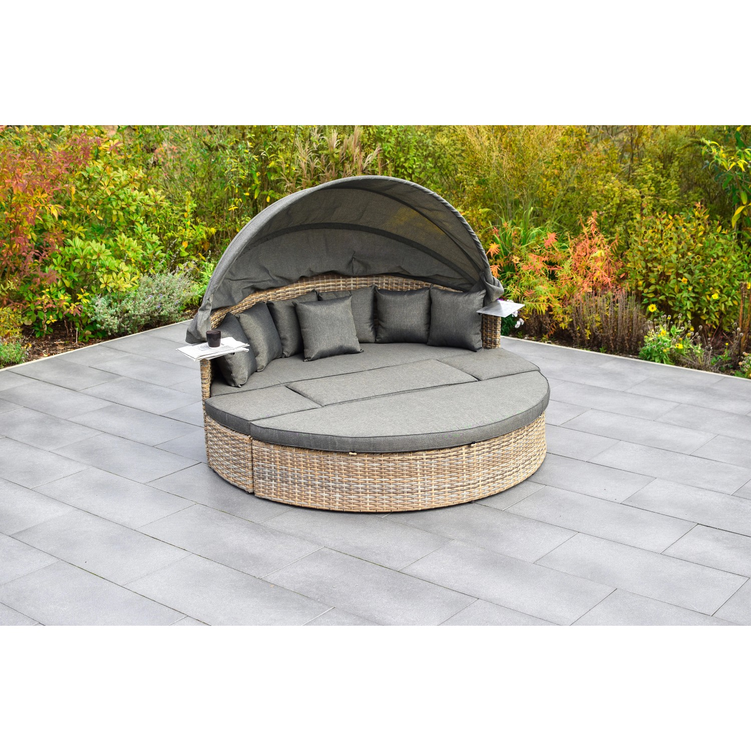 Merxx Lounge-Gartenmöbel Relaxinsel Riva Premium 183 cm x 180 cm x 81 cm