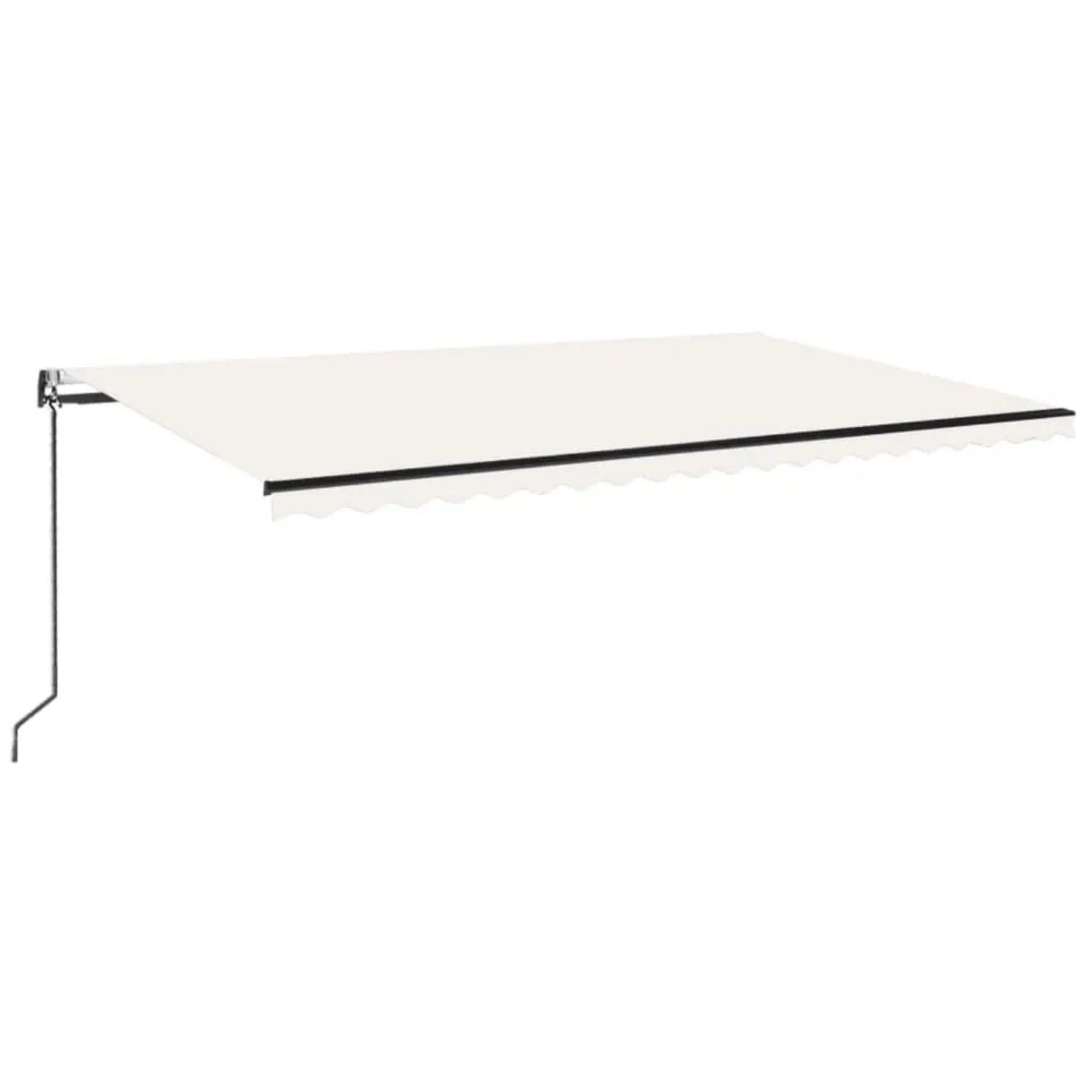 vidaXL Automatische Markise mit LED & Windsensor 500x350 cm Creme 3069232