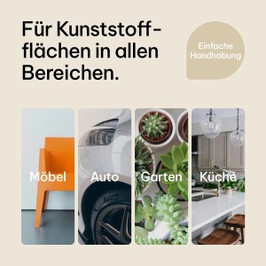 COSMOS LAC Grundierung Spray Kunststoff Spezial Haftgrund Spray für Plastik 400m ml Haftvermittler Kunststoff Plastic Primer