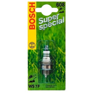 Bosch Zündkerze WS7F KSN 608 für Gartengeräte und Rasenmäher.