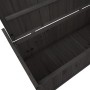 Proregal Aufbewahrungstruhe HxBxT 53x108x60cm Tanne Holz Anthrazit Gartentruhe Auflagenbox Truhe_4