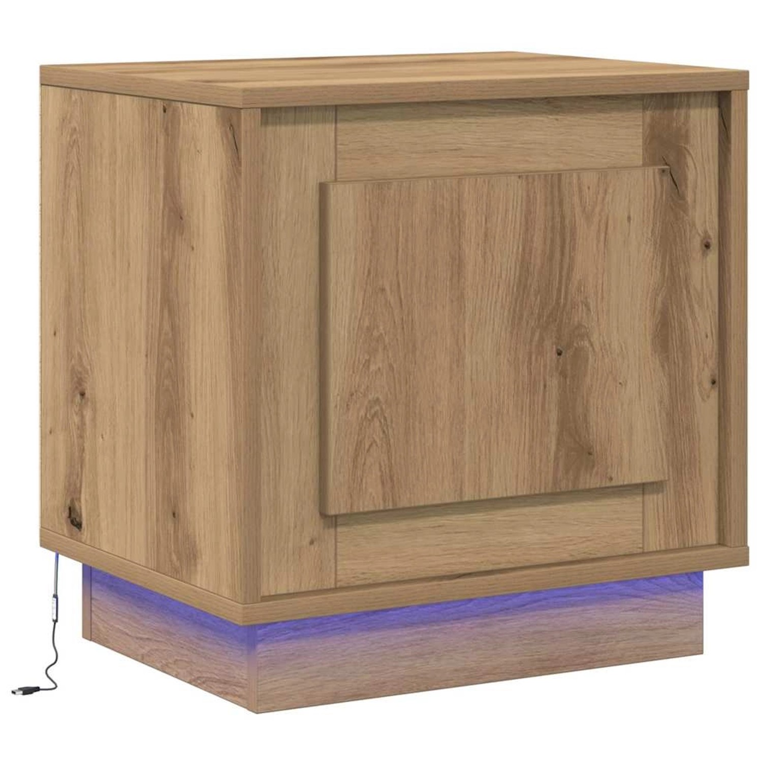 vidaXL Nachttisch mit Artisan Eiche 44 x 34,5 x 45 cm Holzwerkstoff 869576 günstig online kaufen