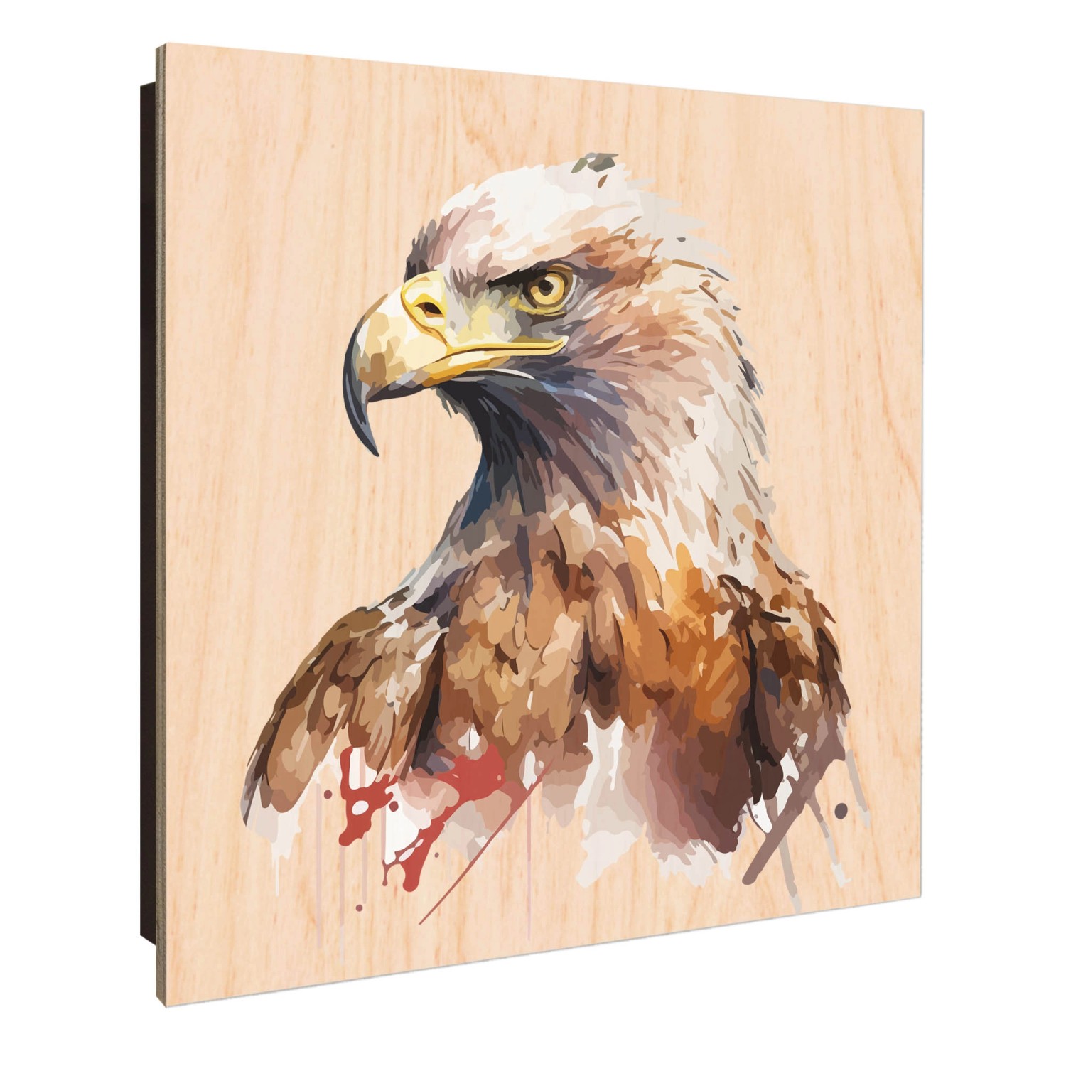 Banjado Großer Schlüsselkasten Holz 30x30cm Schwarz Scharnier Links 50 Hake günstig online kaufen