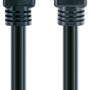 Schwaiger High-Speed-HDMI-Kabel mit Ethernet, schwarzes Kabel mit goldenen Anschlüssen.