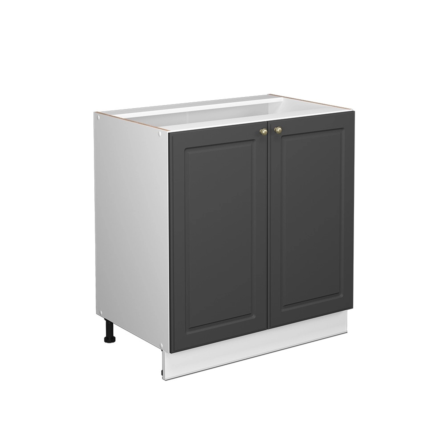 Vicco Midischrank Fame-Line Anthrazit-Gold/Weiß 80 x 82 cm mit Regal ohne A günstig online kaufen