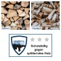 Holzspalter HL460: Vergleich von Hart- und Weichholz, Schutz vor Holzsplittern.