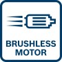 Symbol für Brushless Motor (bürstenloser Motor) für Bosch Professional Akku-Drehschlagschrauber.
