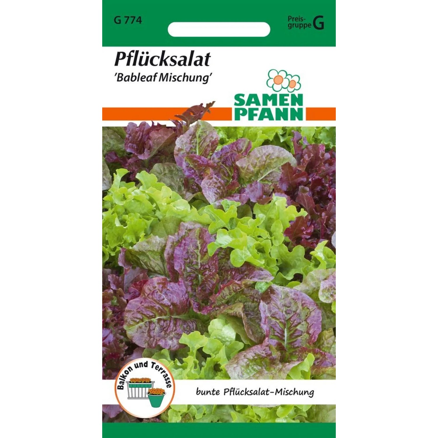 SAMEN PFANN Pflücksalat Baby Leaf Kleinpackung