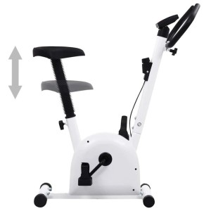 vidaXL Heimtrainer mit Riemenantrieb Weiß 92137