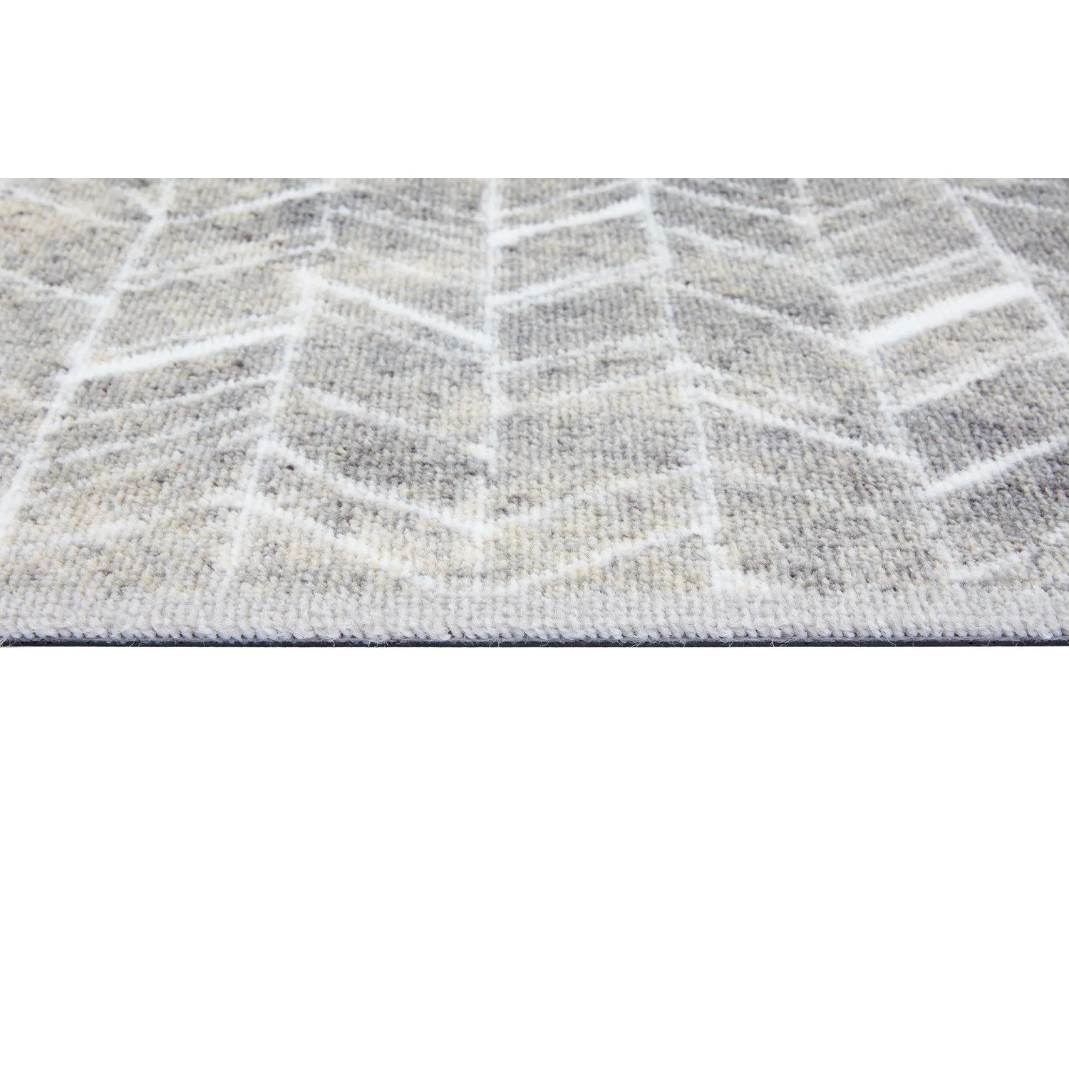 Graue Astra Türmatte Miabella (50x70 cm) mit modernem Pfeilmuster. Fußmatte für Innenbereiche.