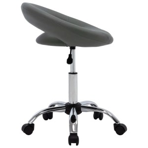 vidaXL Esszimmerstuhl Drehbar Grau Kunstleder 3085834