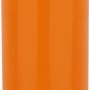 Orangefarbener Spirella Zahnputzbecher Tube im schlichten Design.