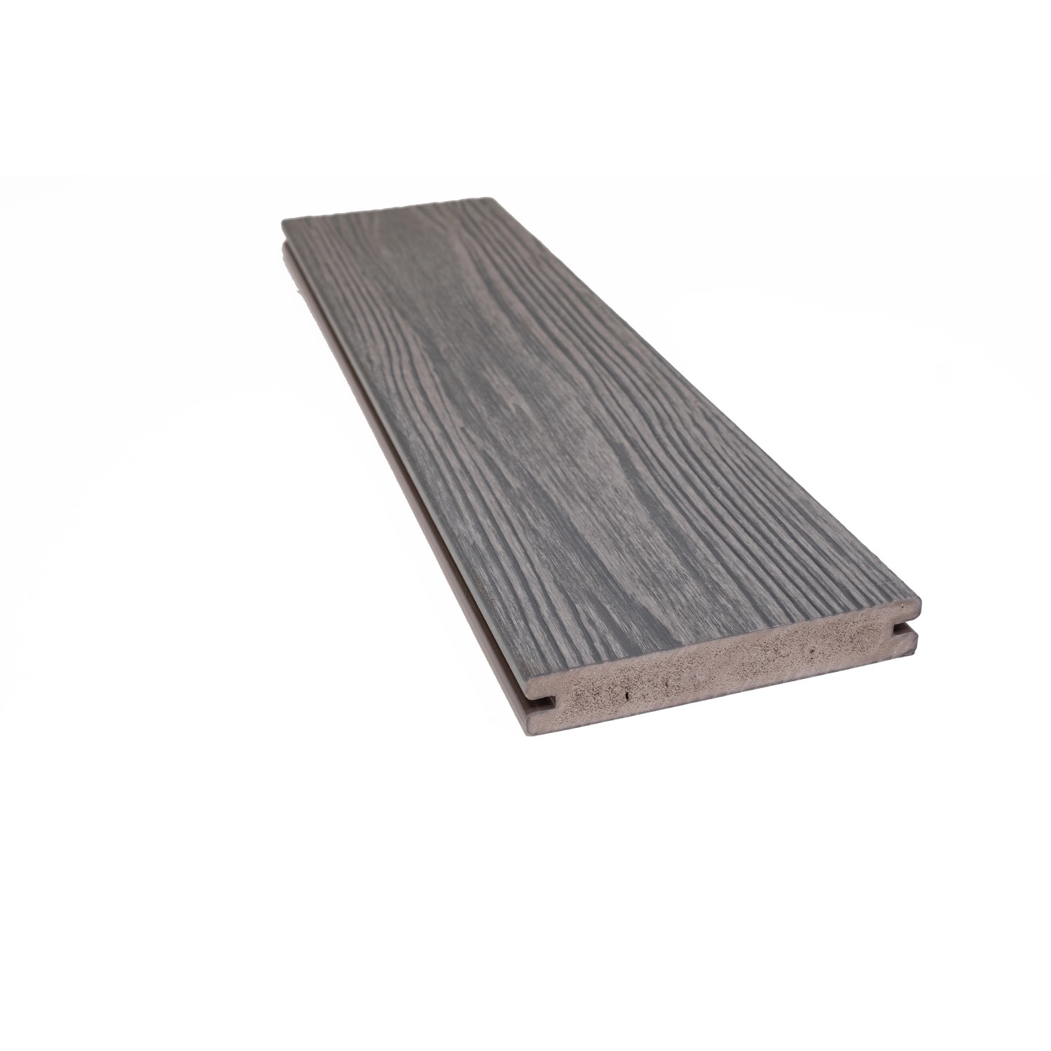 GartenLand WPC Terrassendiele Nova 21 x 140 x 5000 mm Grau-Multicolor Geprägte Holzstruktur Co-Extrudiert Massivprofil