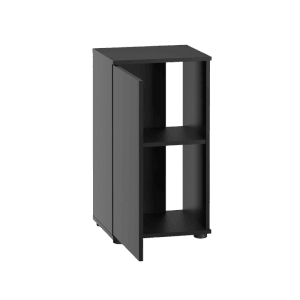 Schwarzer Juwel Aquarienschrank SBX Vio 54 mit Tür und Regalfächern, 73x41x36 cm.