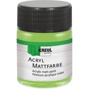 Kreul Acrylfarbe Matt Maigrün, 50ml Flasche. Ideal zum Basteln.