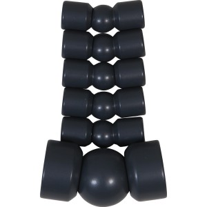 Dieda Eckverbindungsset, Aluminium, Anthrazit, 5 Gelenke für Treppen & Geländer.