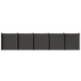 Juskys WPC Sichtschutzzaun 5er Set - 5x Element + 6x Pfosten