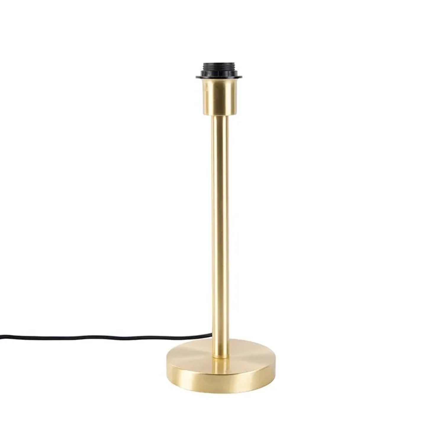 QAZQA Klassische Tischlampe Messing ohne Schirm Simplo