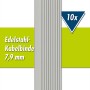 Schwaiger Edelstahlkabelbinder, 25 cm, 10er-Set für Solaranlagen.