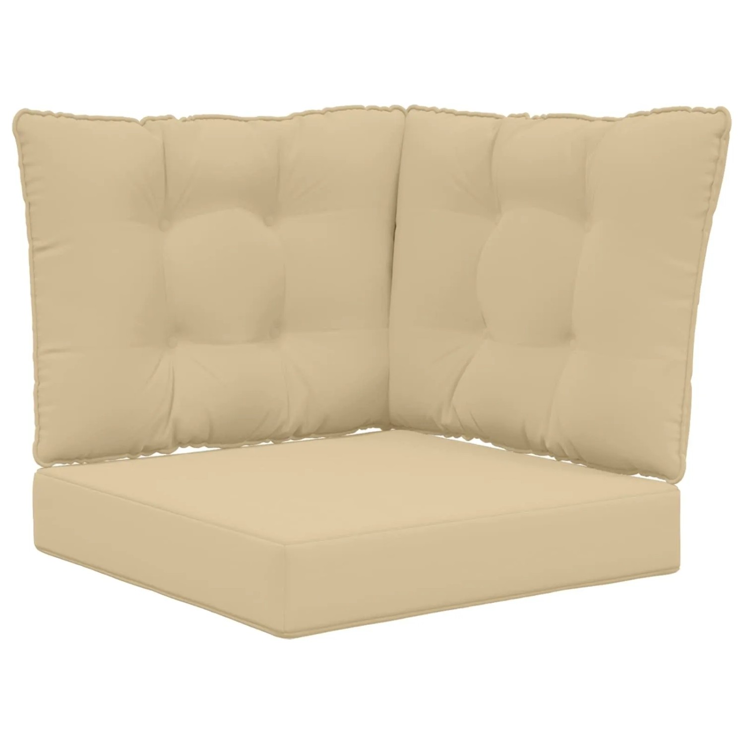vidaXL Sofakissen für Draußen 3-Tlg Beige Polyester 900798
