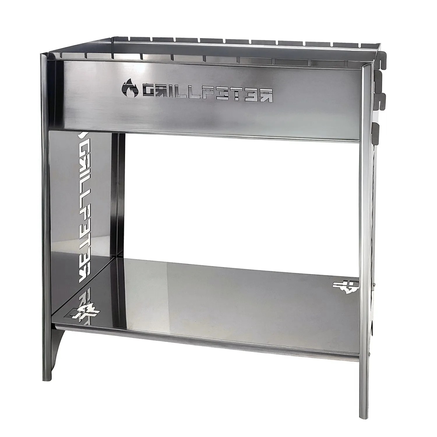 Grillpeter Mangal Ruslan Deluxe Schaschlikgrill mit Ablagen_2