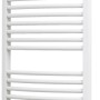 Weißer Schulte Design-Heizkörper München Rund, 121,5x50 cm, 580 W, ideal für Handtücher.