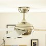 AIRERYDER Deckenventilator Fresco Nickel, 112 cm, mit Beleuchtung und Fernbedienung.