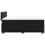 Schwarzes vidaXL Boxspringbett 140x190 cm mit Matratze und Samtbezug.