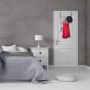Relaxdays Türgarderobe Stahl Holz Schwarz 10 Haken 47,5 cm x 46 cm x 9 cm 0,7 kg_5