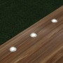 Lindby Gracelle LED Bodeneinbauleuchten, 3er Set, Alu, warmweiß, für Terrasse & Garten.