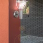 Moderne Globo LED-Außenwandleuchte Callisto aus Edelstahl, warmweißes Licht für den Außenbereich.