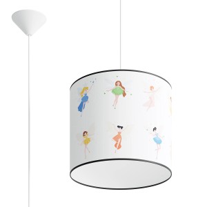 Sollux Lighting Hängeleuchte Fairy 30 mit Feen-Motiv für Kinderzimmer.