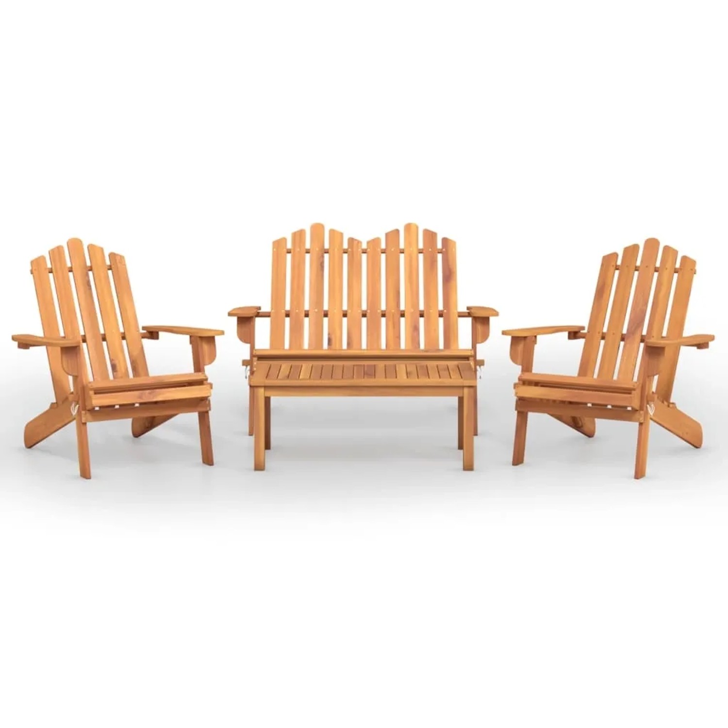 vidaXL 4-Tlg Garten-Lounge-Set Adirondack Massivholz Akazie 3152130