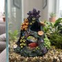 Relaxdays Aquariumdeko Korallenriff Polyresin Bunt 15 cm x 12 cm x 12 cm 0,22 kg_5