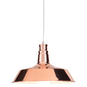 Kupferfarbene Näve Pendelleuchte Copper, Ø 36 cm, aus Metall für den Innenbereich.