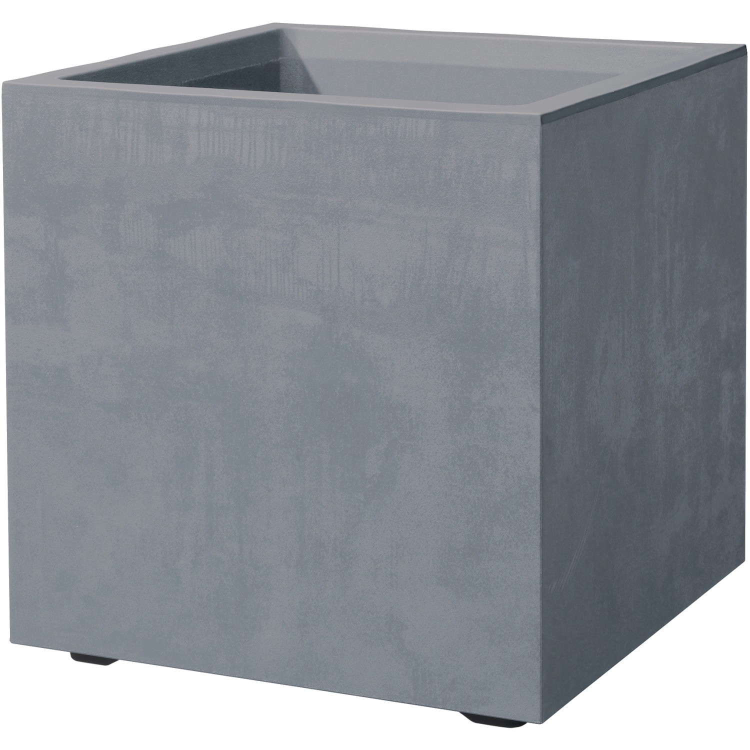 Deroma Pflanztopf Quadro Millenium 39 cm x 39 cm x 39 cm Aschgrau