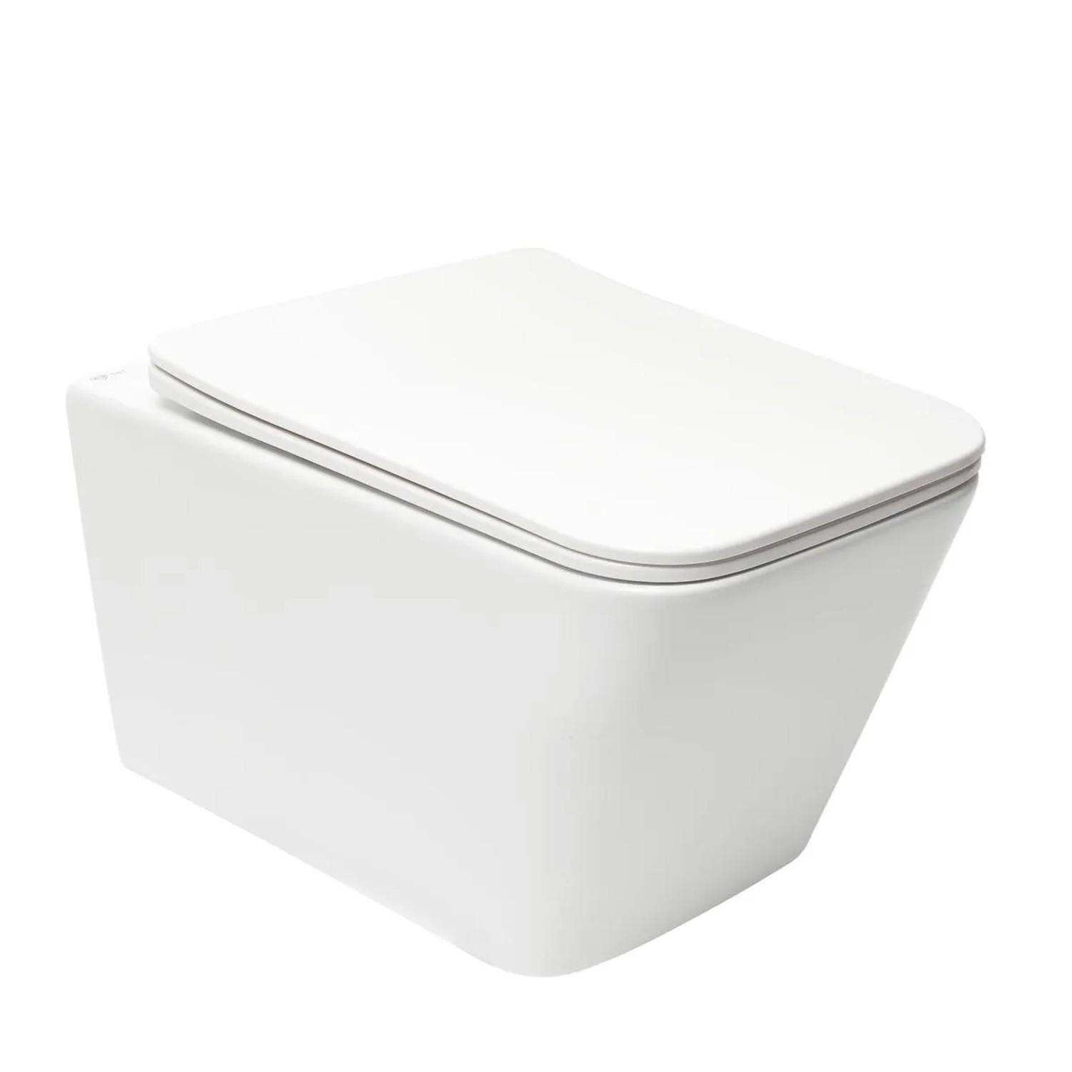 Swiss Aqua Technologies  Wand WC Spülrandlos mit SoftClose TakeOff WC-Sitz Weiß