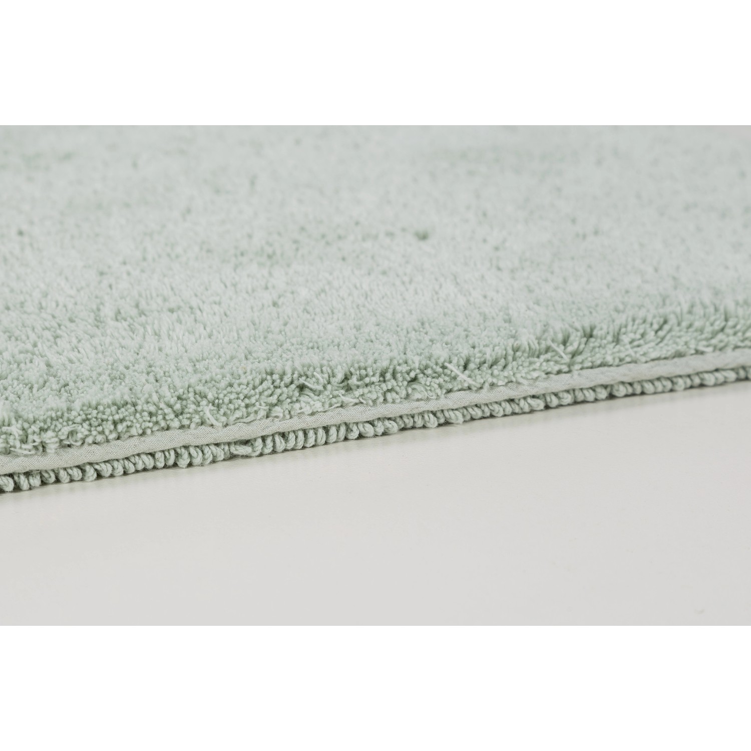 Schöner Wohnen Badmatte Bahamas, 40x60 cm, Uni Mint, Detailansicht der Textur.