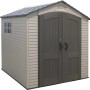 Lifetime Gerätehaus Fox, anthrazit-grau, 4,5 m², Kunststoff-Gartenhaus mit Doppeltür und Fenster.