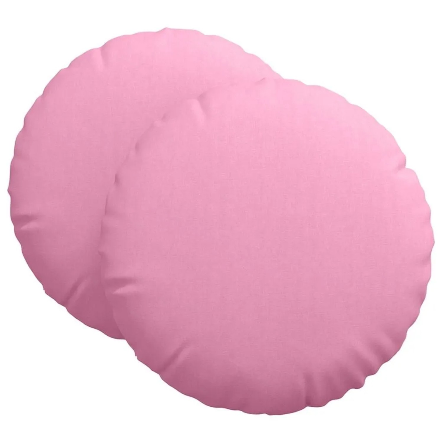 vidaXL Sitzkissen 2 Stk Rosa Ø60 x 21 cm Stoff 42014209 günstig online kaufen