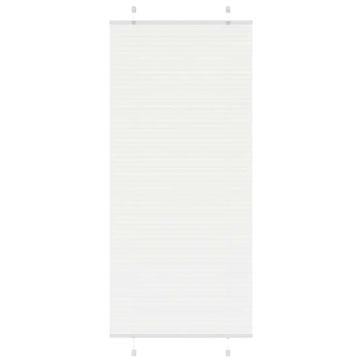 vidaXL Plissee Weiß 90x200 cm Stoffbreite 89,4 cm Polyester 4015515 günstig online kaufen