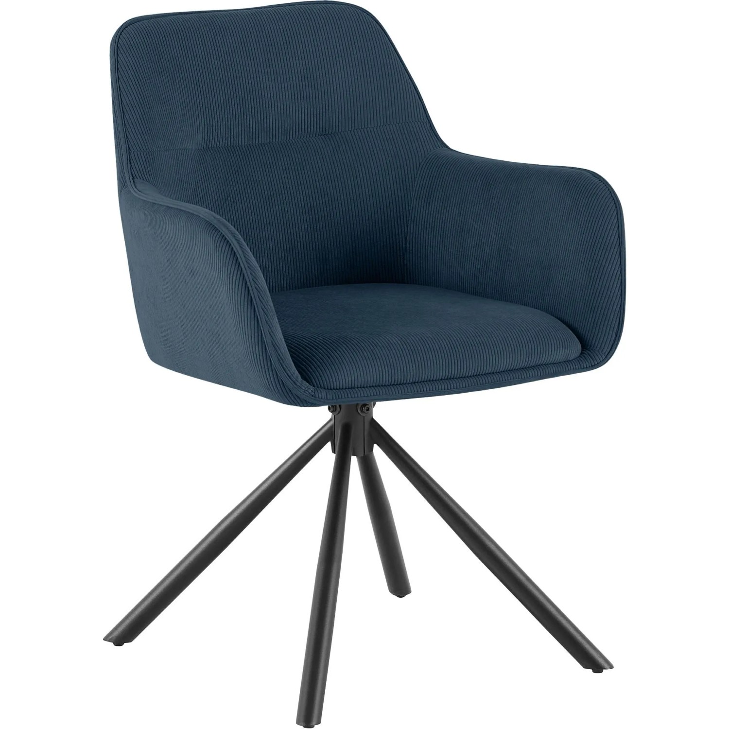 CLP Esszimmerstuhl Tipton Cord Blau