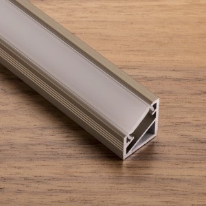 SOTECH LED Profil 66 Edelstahloptik 2m Opal für LED Streifen