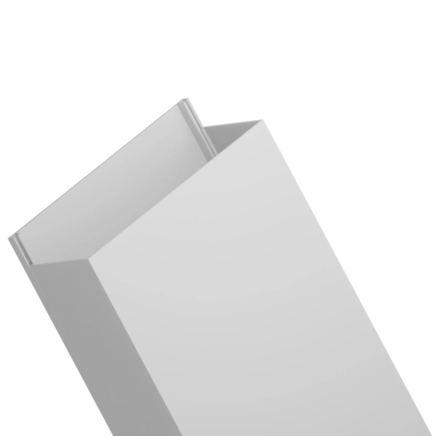 EDO Kabelkanal 100x40 mm Weiß  2 m mit Klappdeckel zur Schraubmontage