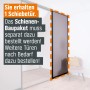 Schiebetür-Baupaket in Schwarz/Taupe, geeignet als Raumteiler oder für Schränke.